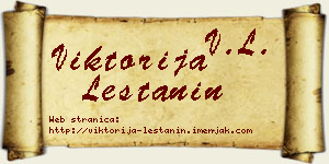 Viktorija Leštanin vizit kartica